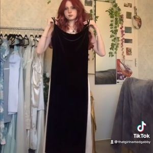 Black maxi dress